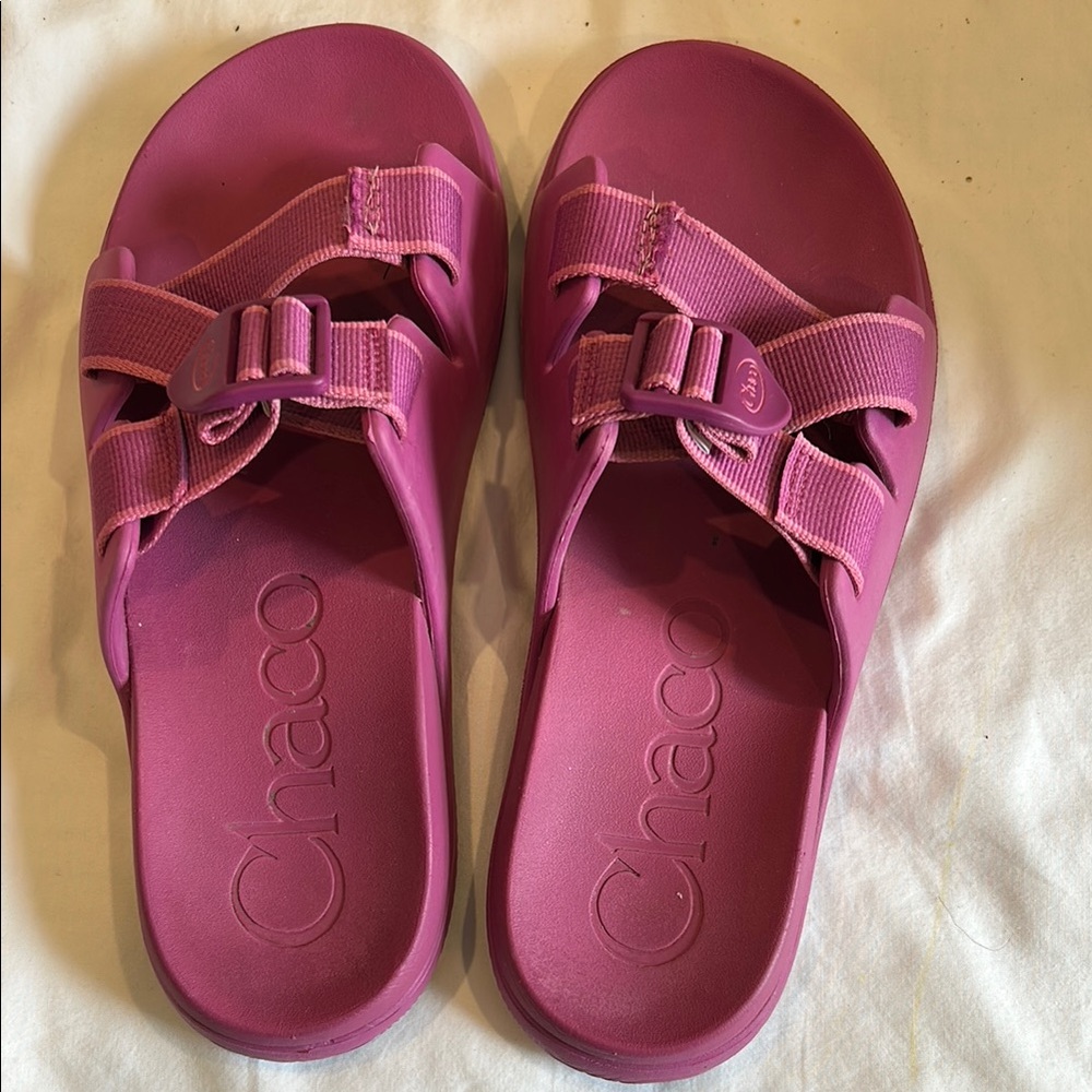 Chaco Pink Sandals Modern Minimalist Comfort